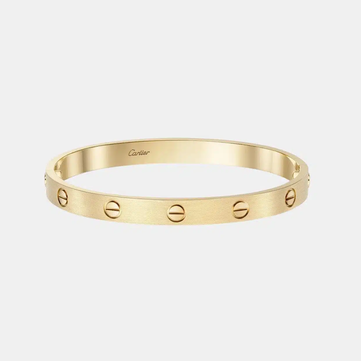 Bracelet Love Cartier, brossé — photographie du modèle, cote d’occasion GOLDMARKET