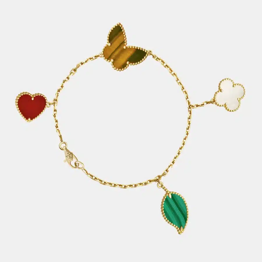 Bracelet Lucky Alhambra Van Cleef & Arpels en or jaune, mixte