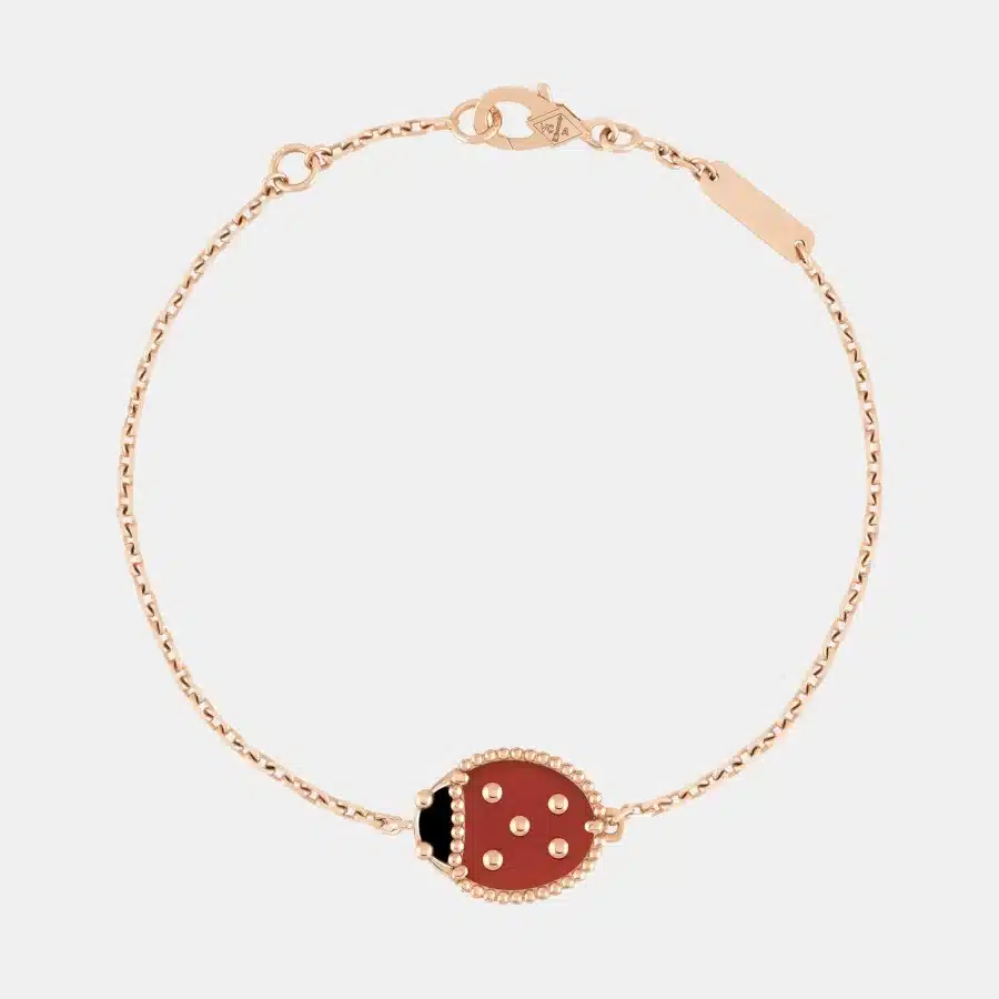 Bracelet Lucky Spring Van Cleef & Arpels en or rose, mixte — photographie du modèle, cote d’occasion GOLDMARKET