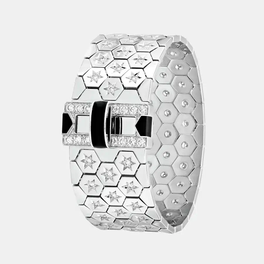 Bracelet Ludo Van Cleef & Arpels en or blanc, diamant 2.94ct