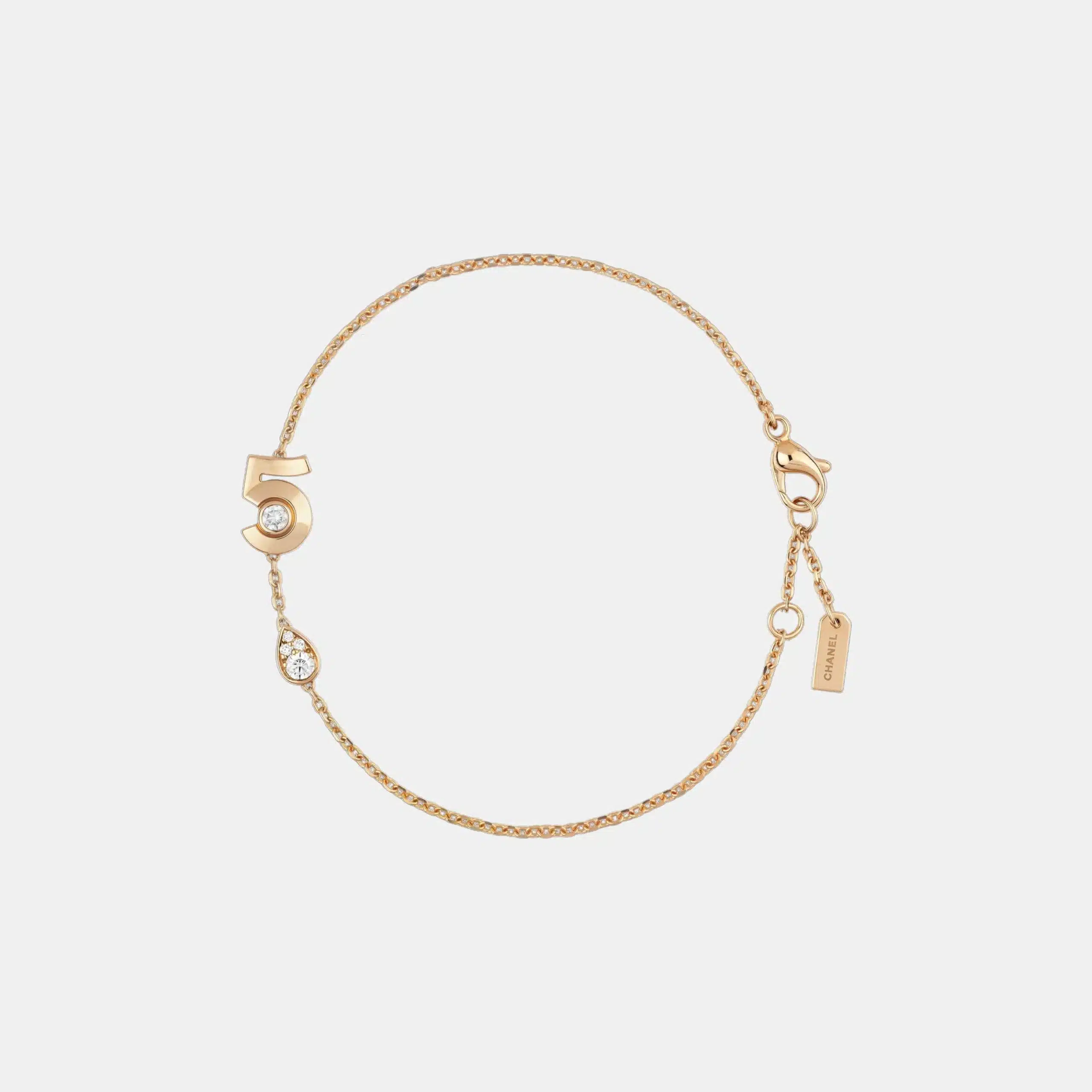 Bracelet N°5 Chanel en or, diamant