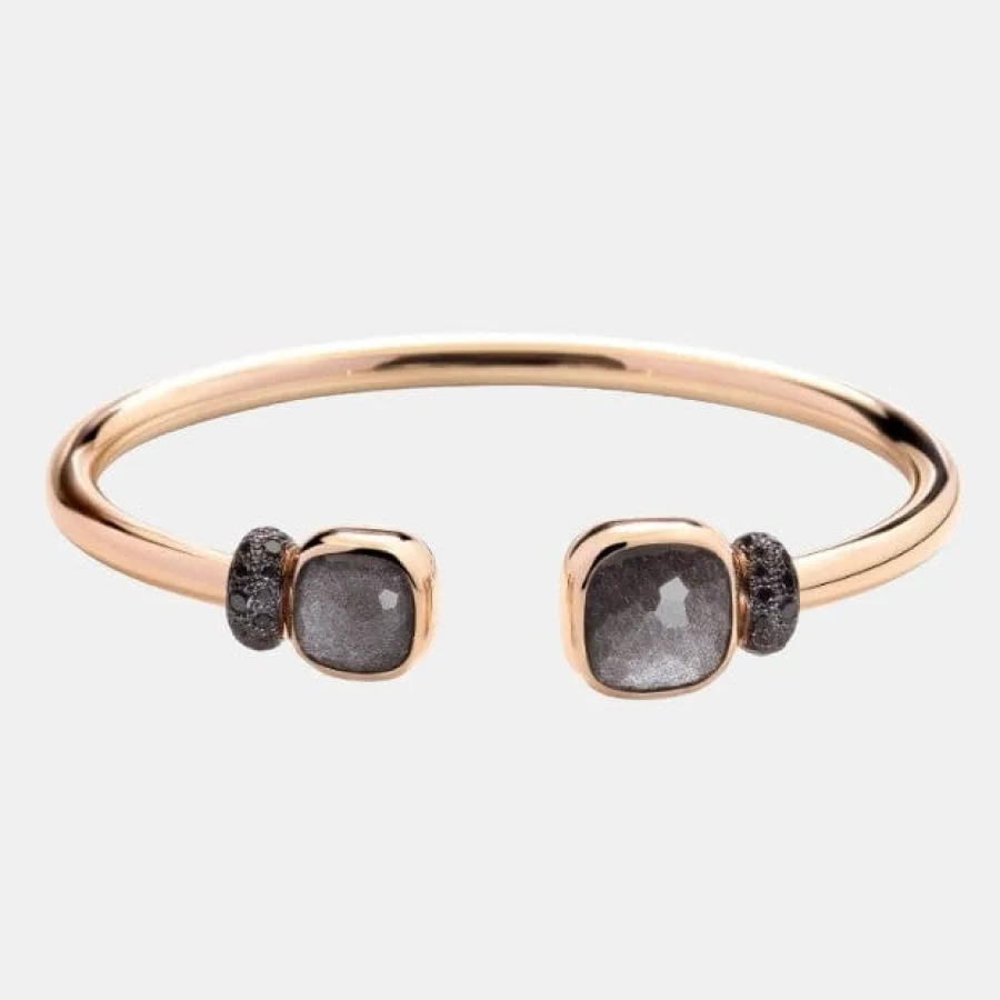 Bracelet Nudo Pomellato en or rose, obsidienne 8.5ct — photographie du modèle, cote d’occasion GOLDMARKET