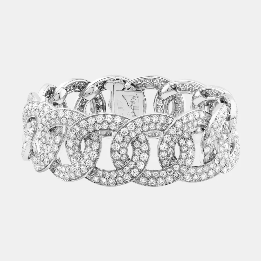 Bracelet Olympia Van Cleef & Arpels en or blanc, diamant 19.32ct