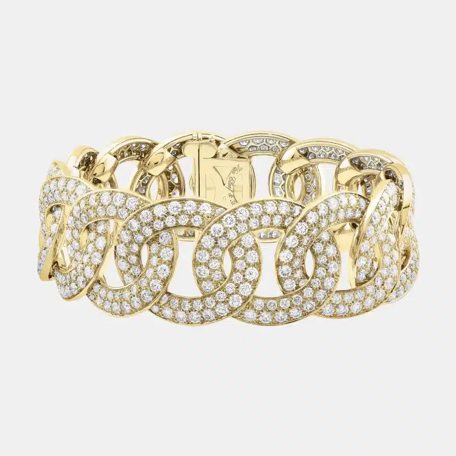 Bracelet Olympia Van Cleef & Arpels en or jaune, diamant 19.32ct