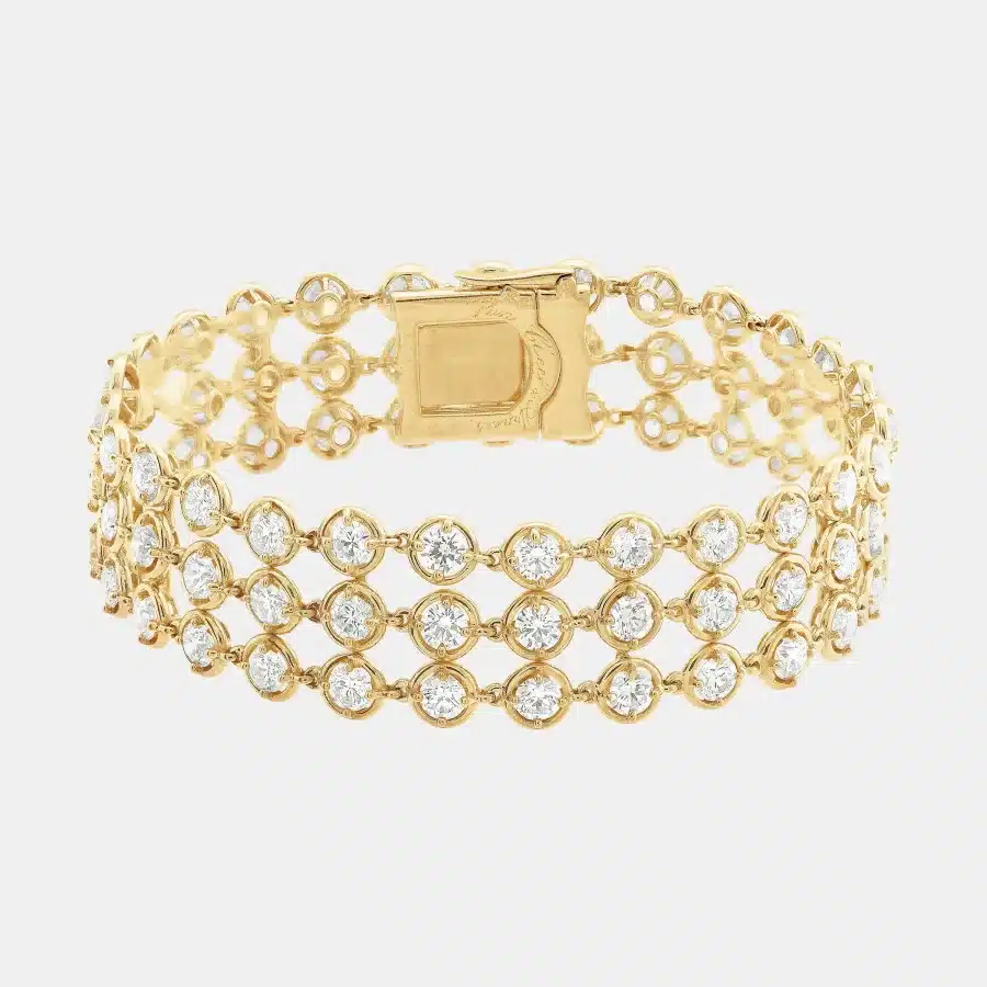 Bracelet Palmyre Van Cleef & Arpels en or jaune, diamant 11.29ct — photographie du modèle, cote d’occasion GOLDMARKET