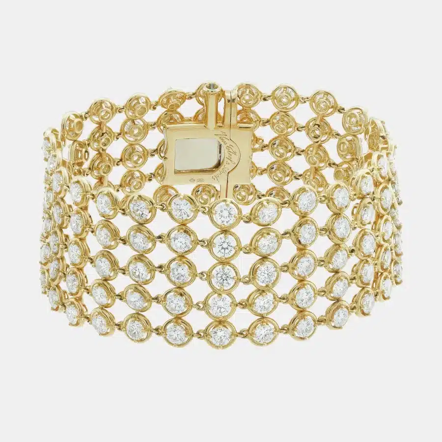 Bracelet Palmyre Van Cleef & Arpels en or jaune, diamant 18.82ct — photographie du modèle, cote d’occasion GOLDMARKET