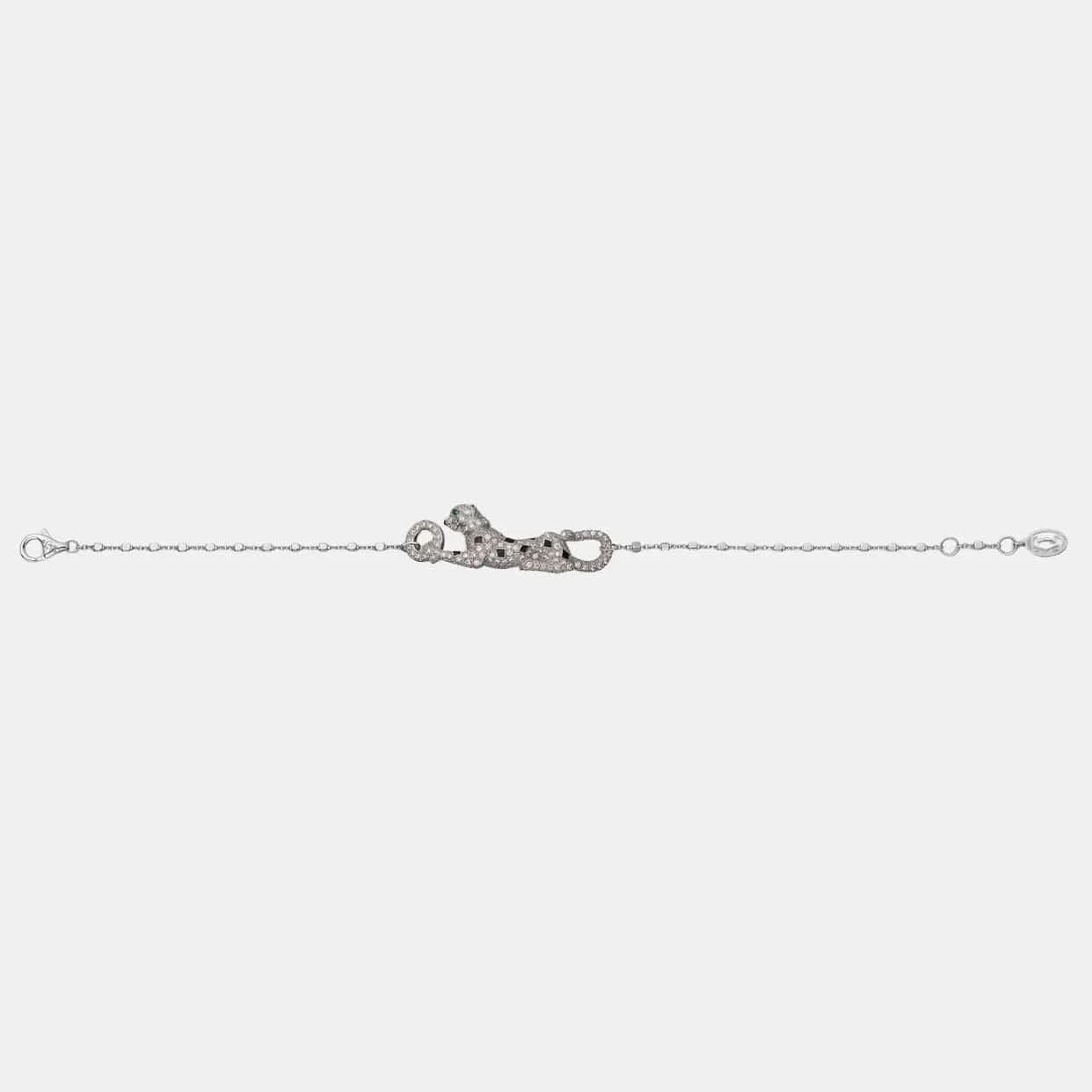 Bracelet Panthère Cartier en or blanc, diamant — photographie du modèle, cote d’occasion GOLDMARKET