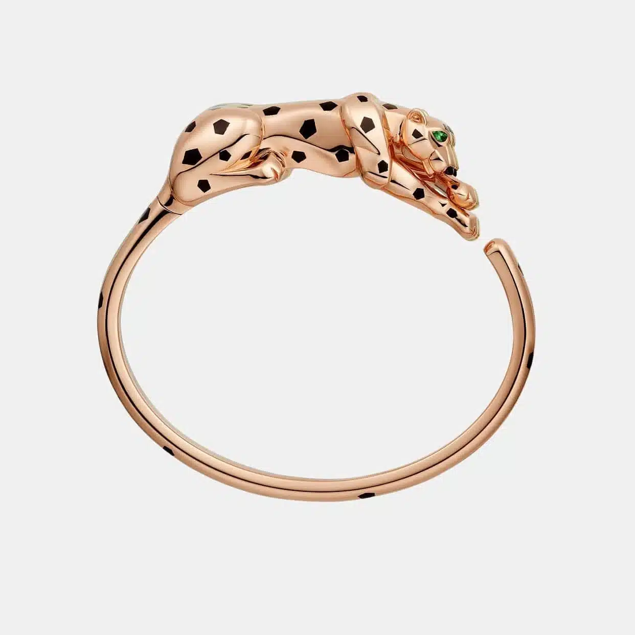Bracelet Panthère Cartier en or rose, grenat — photographie du modèle, cote d’occasion GOLDMARKET