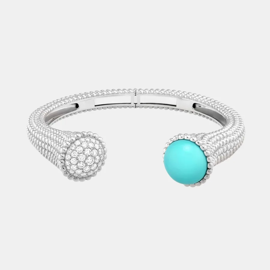 Bracelet Perlée Van Cleef & Arpels en or blanc, diamant 0.74ct — photographie du modèle, cote d’occasion GOLDMARKET