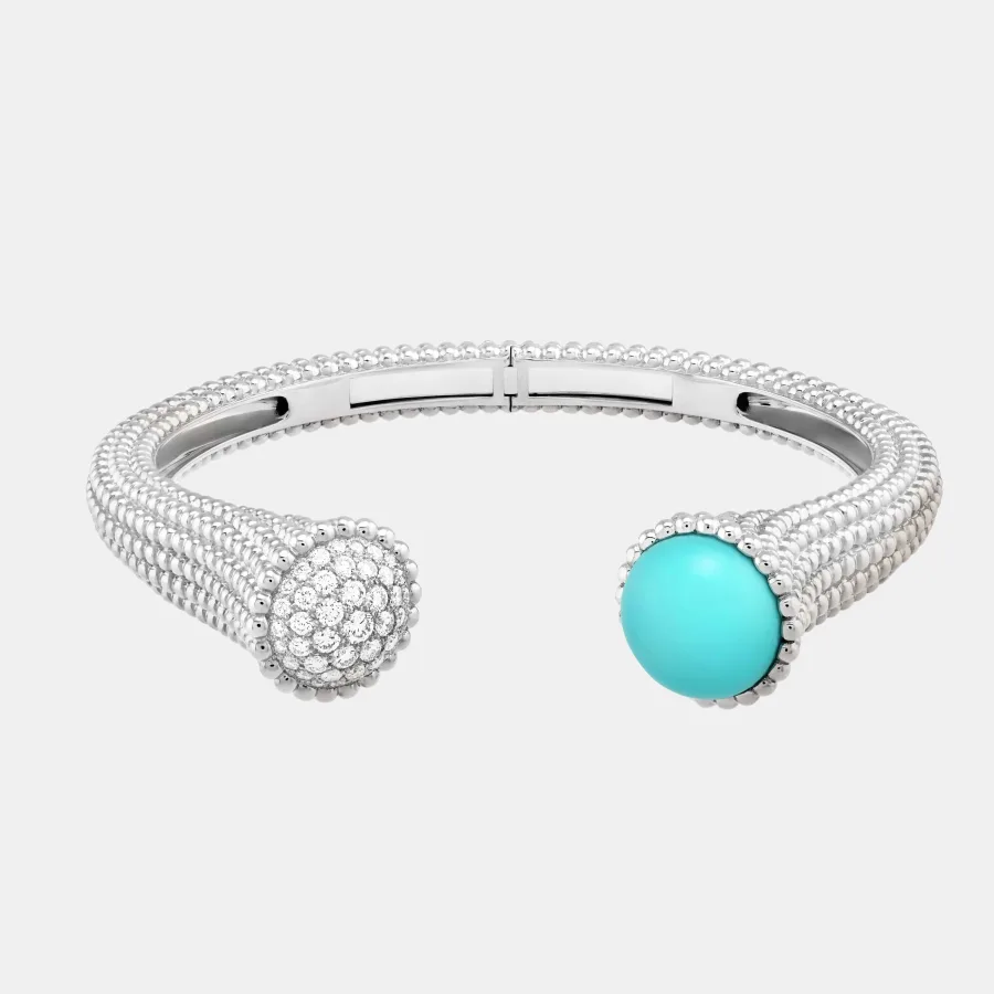 Bracelet Perlée Van Cleef & Arpels en or blanc, mixte 0.74ct — photographie du modèle, cote d’occasion GOLDMARKET