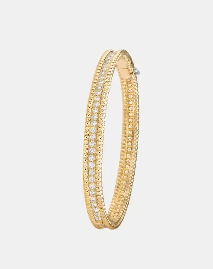 Bracelet Perlée Van Cleef & Arpels en or jaune, diamant 1.94ct — photographie du modèle, cote d’occasion GOLDMARKET
