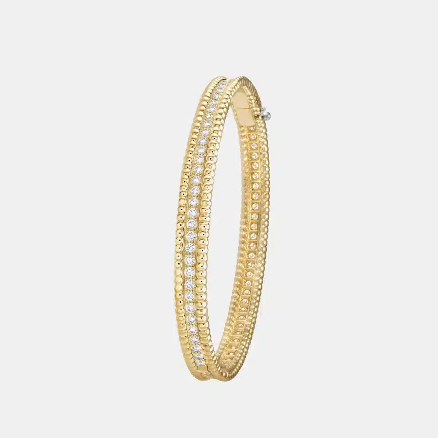 Bracelet Perlée Van Cleef & Arpels en or jaune, diamant 2.16ct — photographie du modèle, cote d’occasion GOLDMARKET