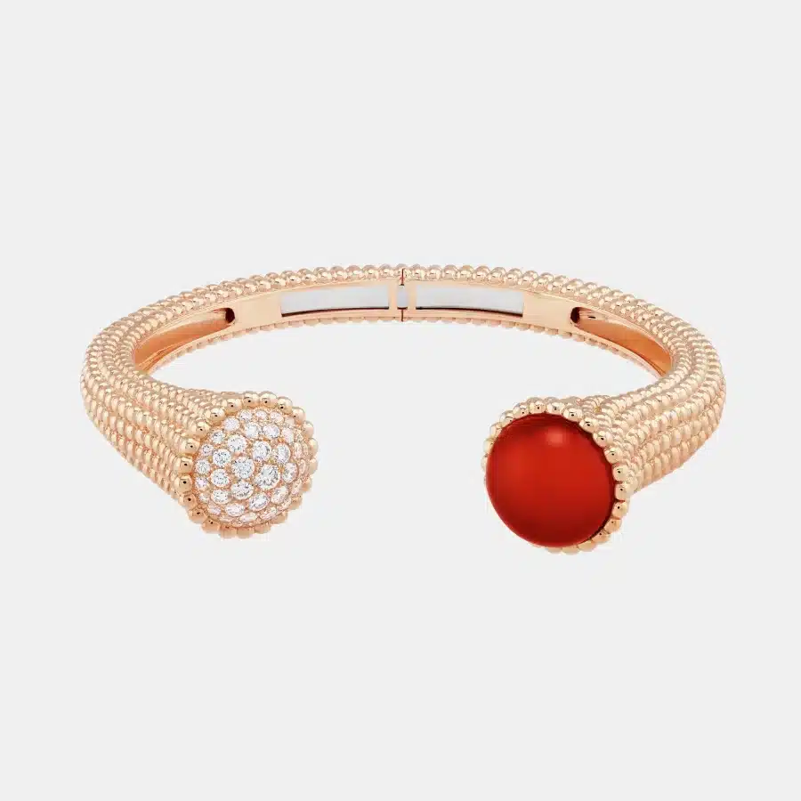 Bracelet Perlée Van Cleef & Arpels en or rose, mixte 0.74ct — photographie du modèle, cote d’occasion GOLDMARKET