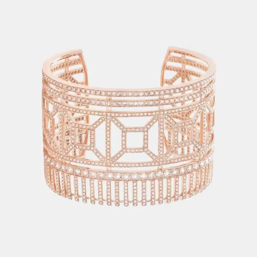 Bracelet Quatre Boucheron en or rose, diamant 13.81ct — photographie du modèle, cote d’occasion GOLDMARKET