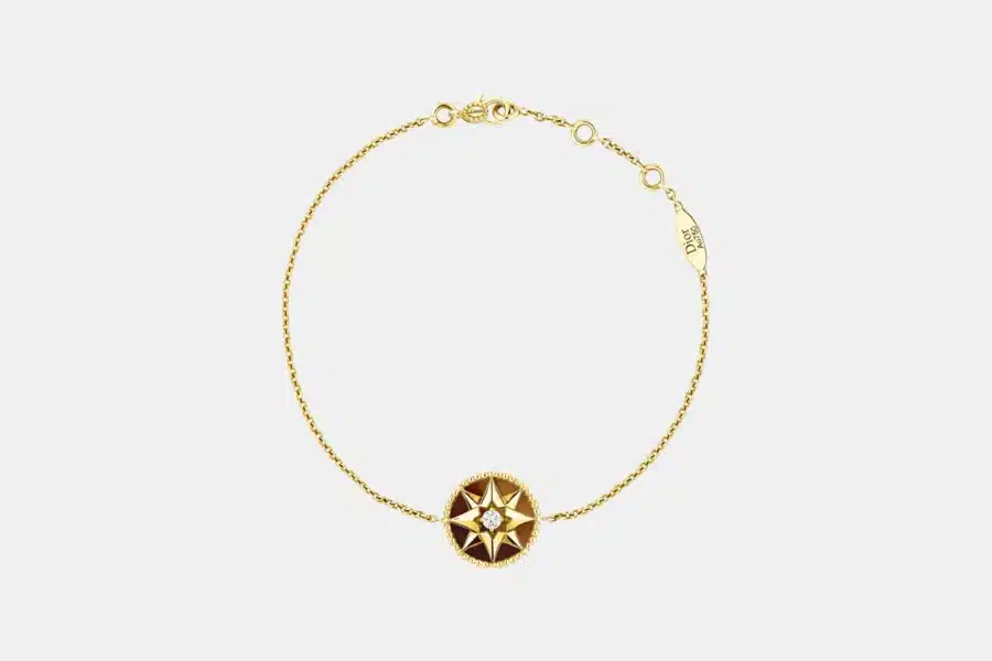 Bracelet Rose des Vents Dior en or jaune, diamant 0.045 ct — photographie du modèle, cote d’occasion GOLDMARKET