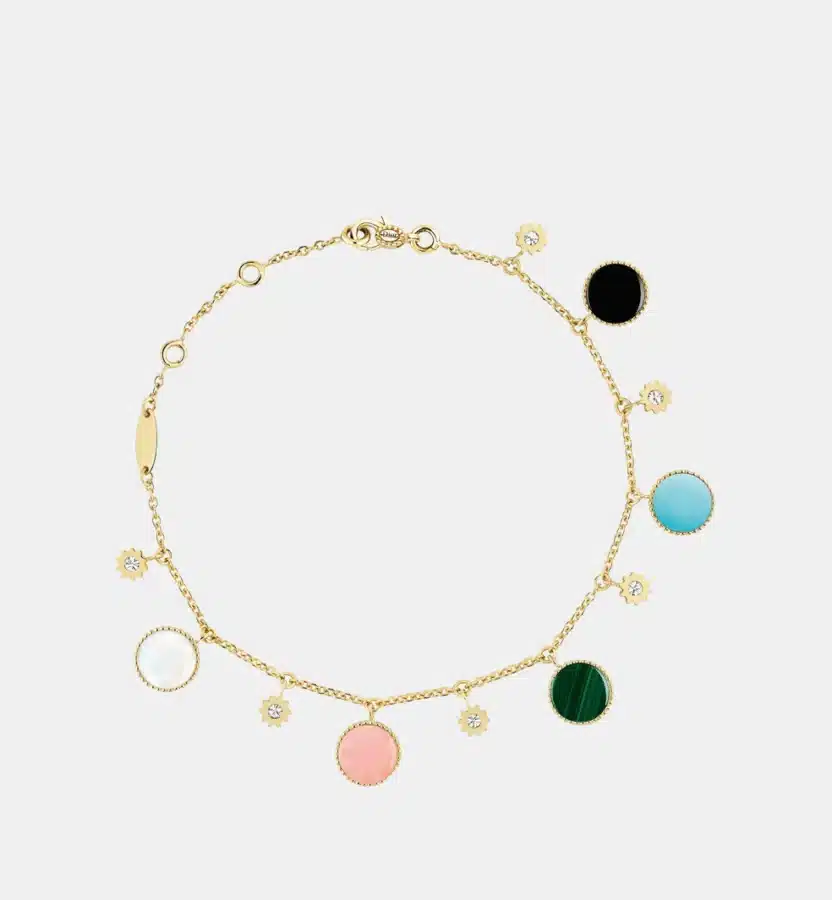 Bracelet Rose des Vents Dior en or jaune, diamant 0.32 ct — photographie du modèle, cote d’occasion GOLDMARKET