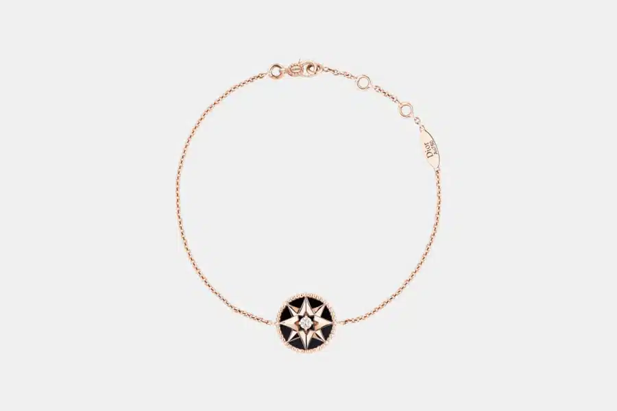 Bracelet Rose des Vents Dior en or rose, diamant 0.045 ct — photographie du modèle, cote d’occasion GOLDMARKET