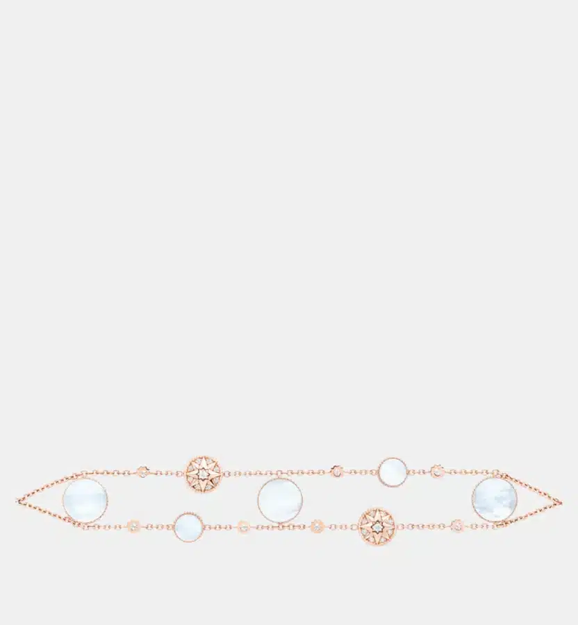 Bracelet Rose des Vents Dior en or rose, diamant — photographie du modèle, cote d’occasion GOLDMARKET