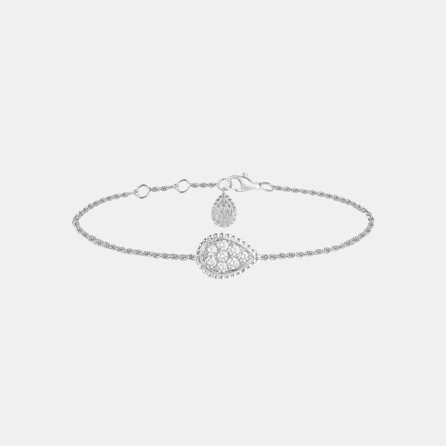 Bracelet Serpent Bohème Boucheron en or blanc, s motif diamant 0.32ct — photographie du modèle, cote d’occasion GOLDMARKET
