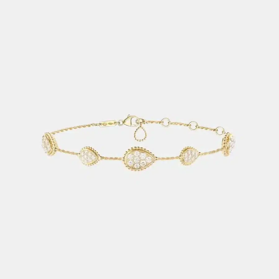 Bracelet Serpent Bohème Boucheron en or jaune, diamant 2.67ct, 5 motifs — photographie du modèle, cote d’occasion GOLDMARKET