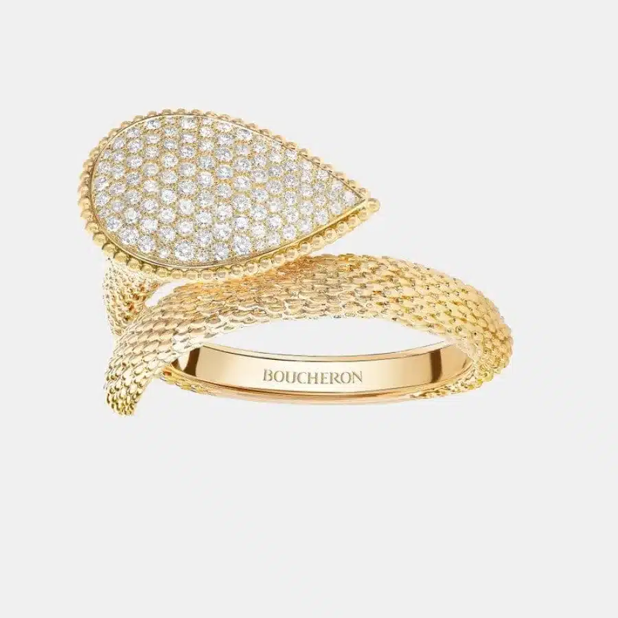 Bracelet Serpent Bohème Boucheron en or jaune, diamant 7.67ct — photographie du modèle, cote d’occasion GOLDMARKET