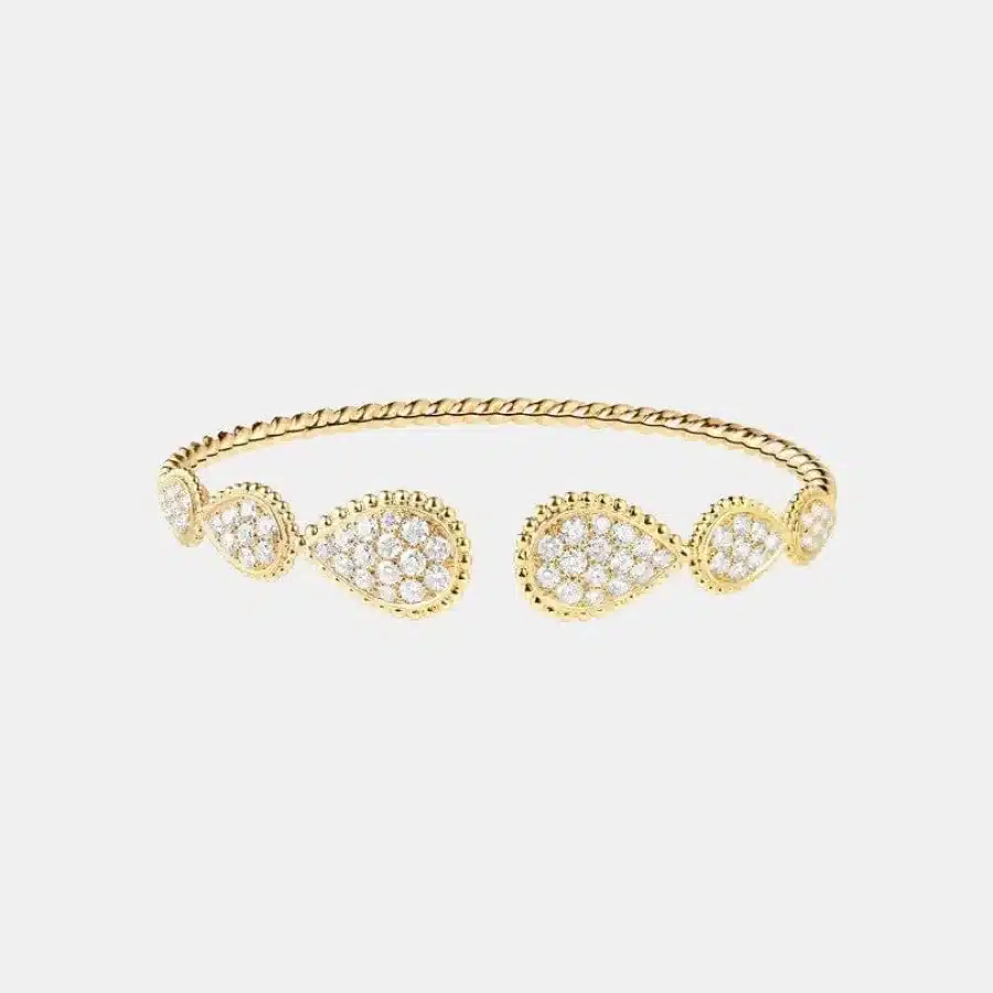 Bracelet Serpent Bohème Boucheron en or jaune, s motif diamant 2.26ct — photographie du modèle, cote d’occasion GOLDMARKET