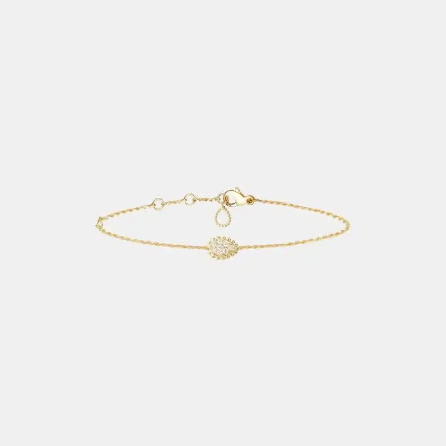 Bracelet Serpent Bohème Boucheron en or jaune, xs motif diamant 0.14ct — photographie du modèle, cote d’occasion GOLDMARKET