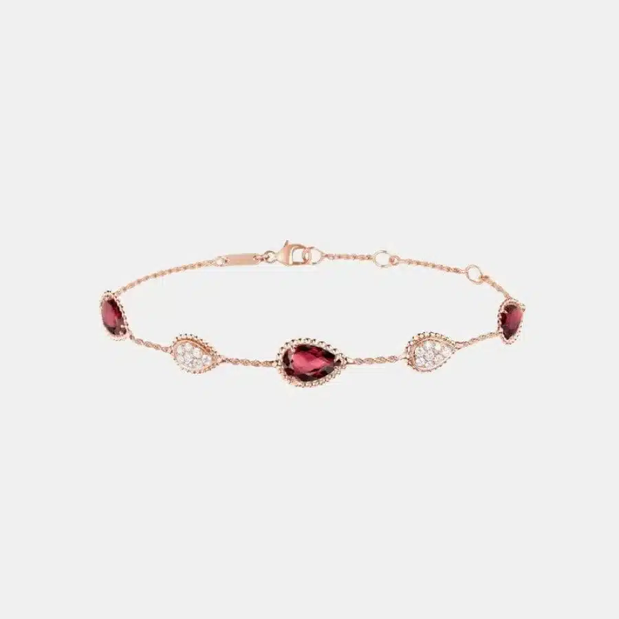 Bracelet Serpent Bohème Boucheron en or rose, mixte, 5 motifs. — photographie du modèle, cote d’occasion GOLDMARKET