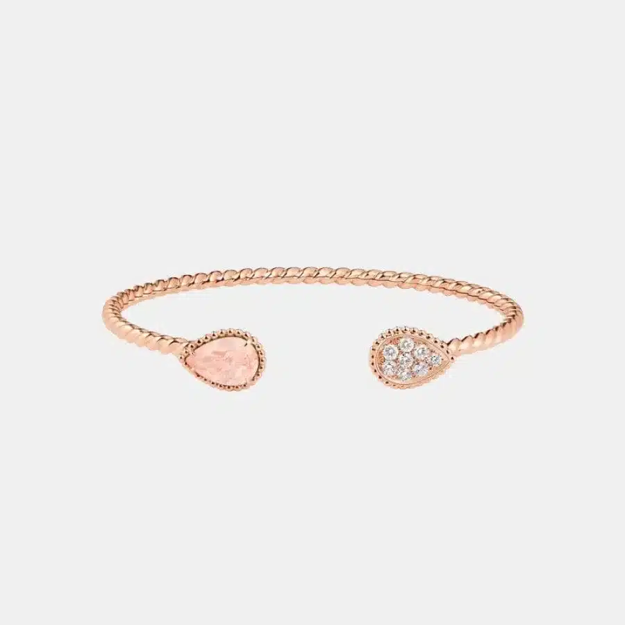 Bracelet Serpent Bohème Boucheron en or rose, s motif 1.36,0.33ct — photographie du modèle, cote d’occasion GOLDMARKET