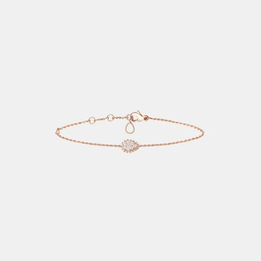 Bracelet Serpent Bohème Boucheron en or rose, xs motif diamant 0.13ct — photographie du modèle, cote d’occasion GOLDMARKET