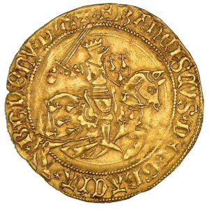 Avers Cavalier d'or - François II - 1458-1488 - Duché de Bretagne
 (France - États) — pièce en or