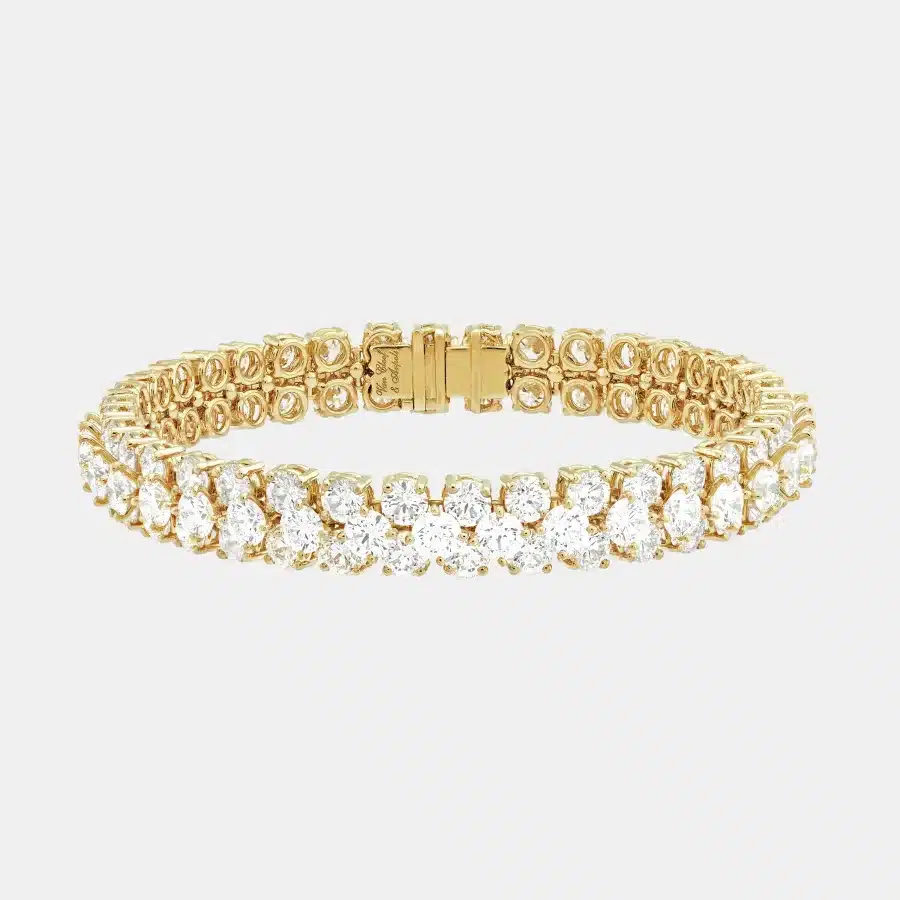 Collier A Cheval Van Cleef & Arpels en or jaune, diamant 54.04ct
