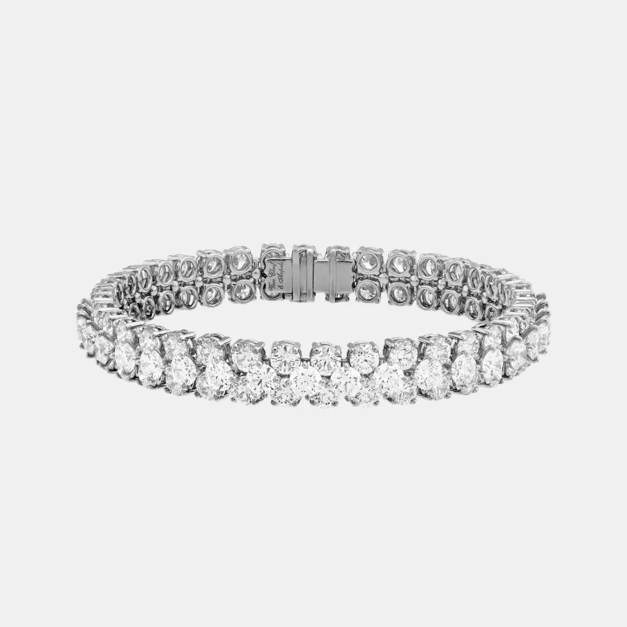 Collier A Cheval Van Cleef & Arpels en platine, diamant 54.04ct — photographie du modèle, cote d’occasion GOLDMARKET