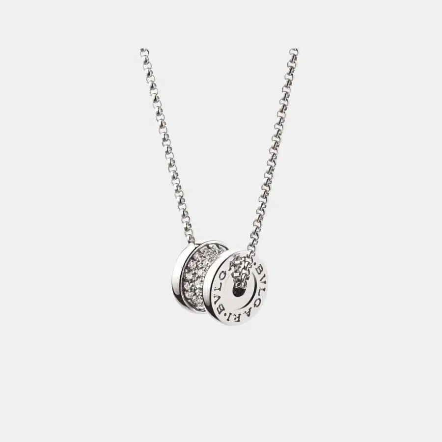 Collier B.Zero1 Bulgari en or blanc, diamant 0.31ct