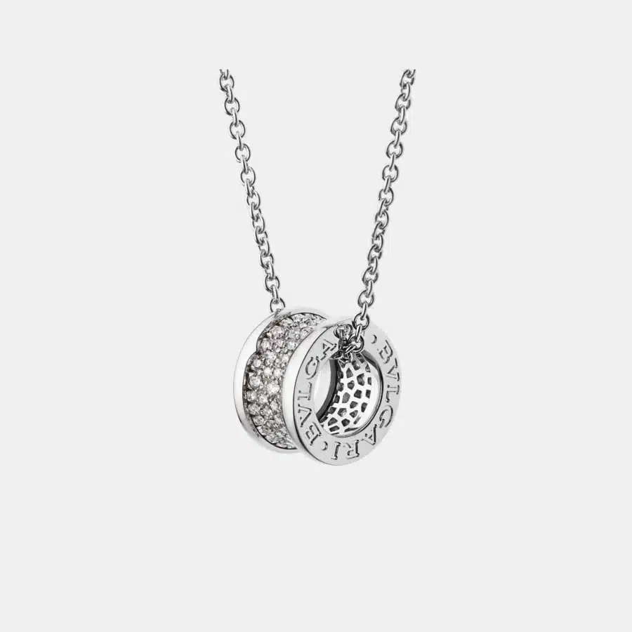 Collier B.Zero1 Bulgari en or blanc, diamant 0.87ct