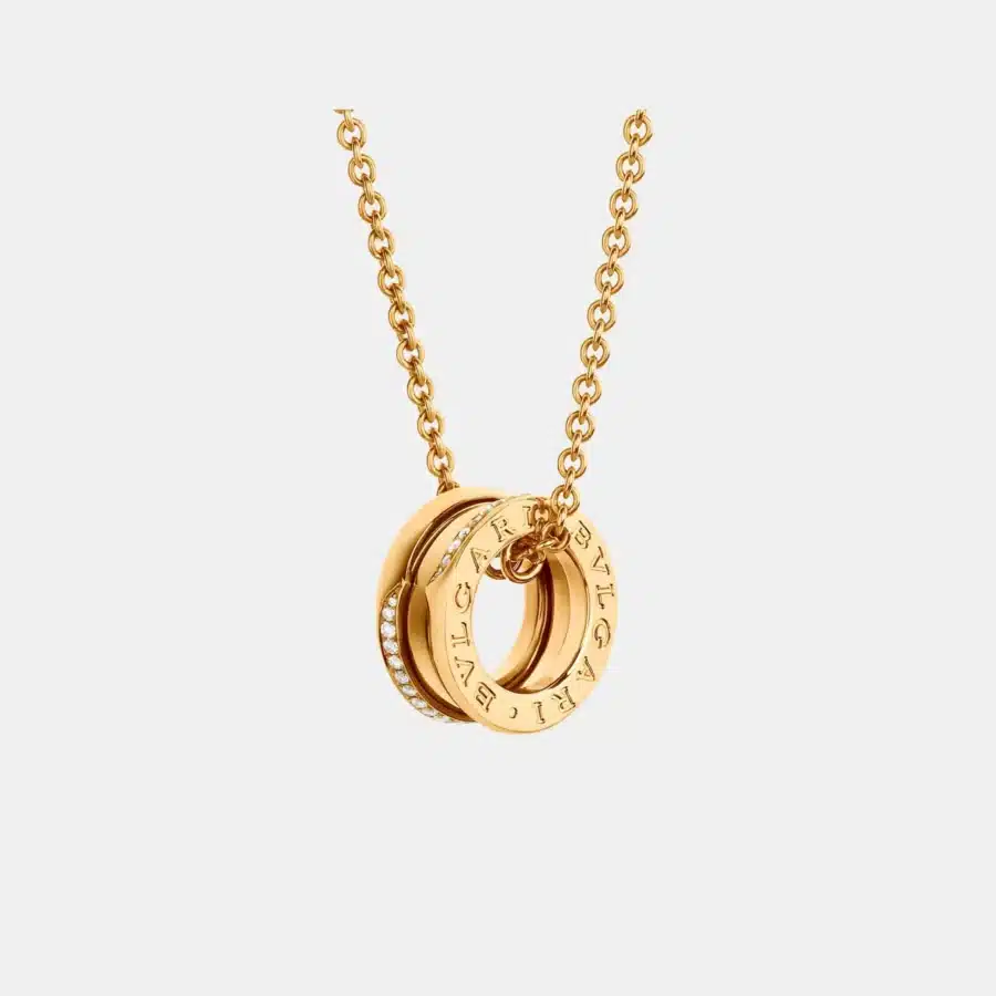 Collier B.Zero1 Bulgari en or jaune, diamant 0.14ct — photographie du modèle, cote d’occasion GOLDMARKET