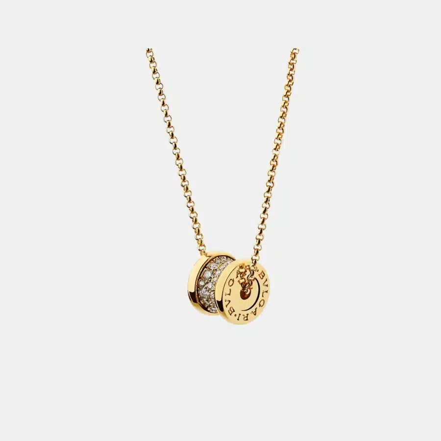 Collier B.Zero1 Bulgari en or jaune, diamant 0.31ct — photographie du modèle, cote d’occasion GOLDMARKET