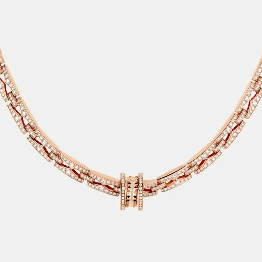 Collier B.Zero1 Bulgari en or rose, diamant 7.19ct — photographie du modèle, cote d’occasion GOLDMARKET