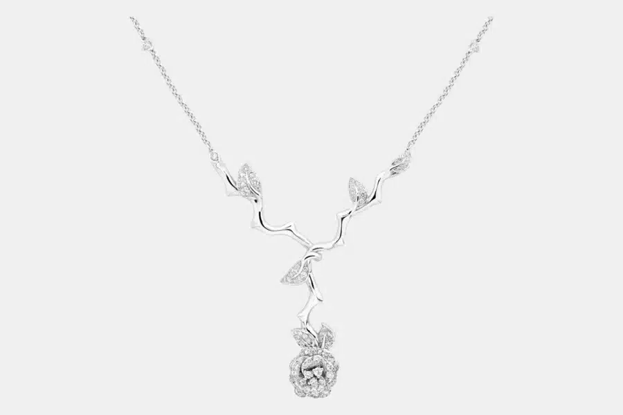 Collier Bagatelle Dior en or blanc, diamant 1.77 ct