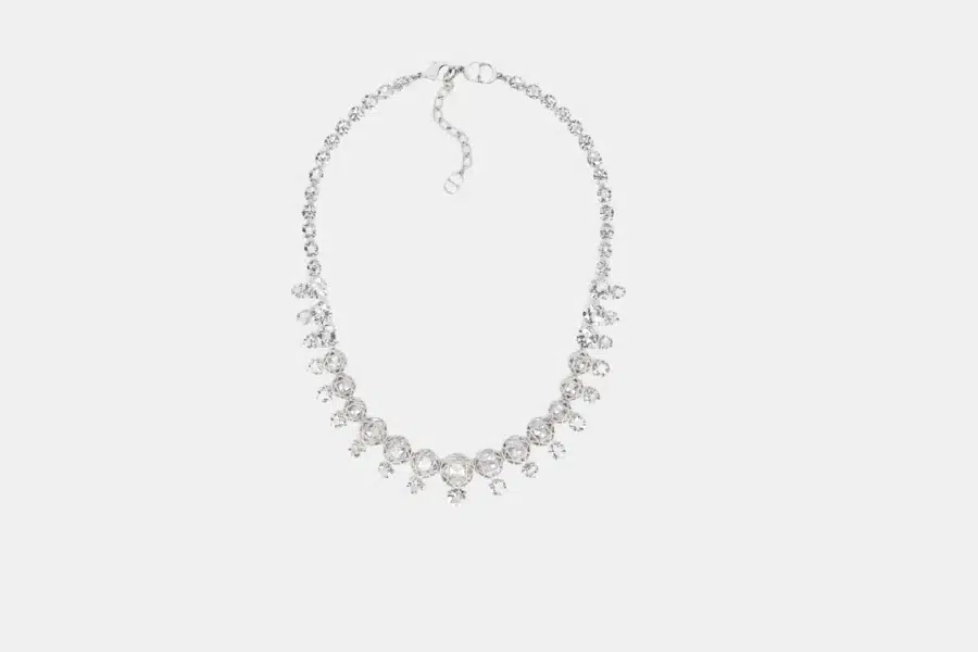 Collier Cannage Dior, cristal