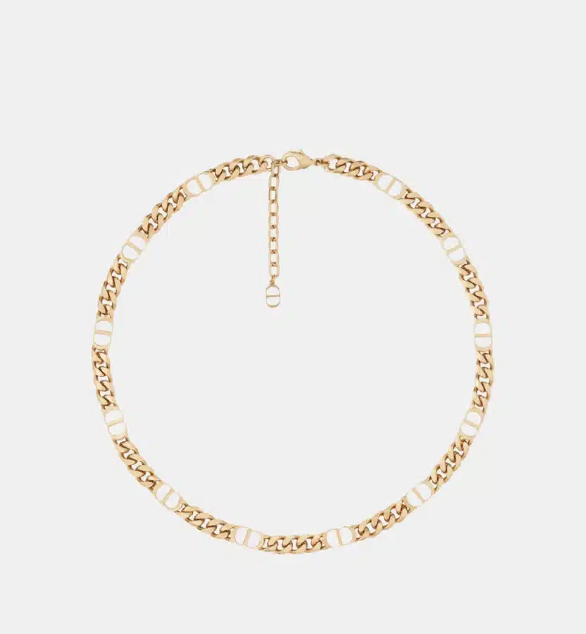 Collier CD Icon Dior en or jaune — photographie du modèle, cote d’occasion GOLDMARKET