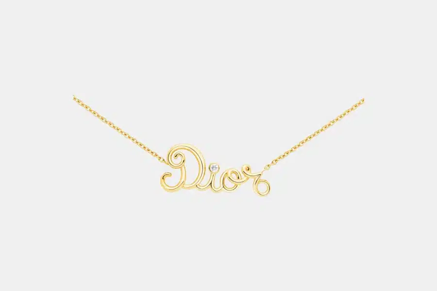Collier Dioramour Dior en or jaune, diamant 0.10 ct