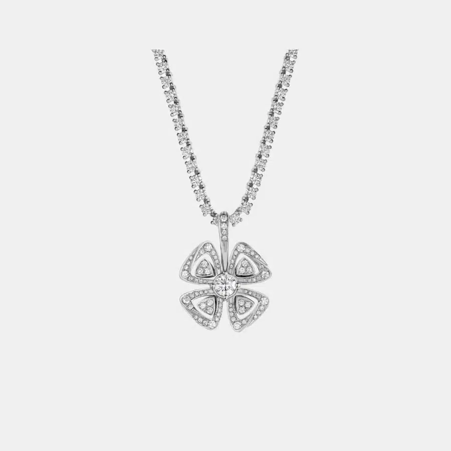 Collier Fiorever Bulgari en or blanc, diamant 5.55ct — photographie du modèle, cote d’occasion GOLDMARKET