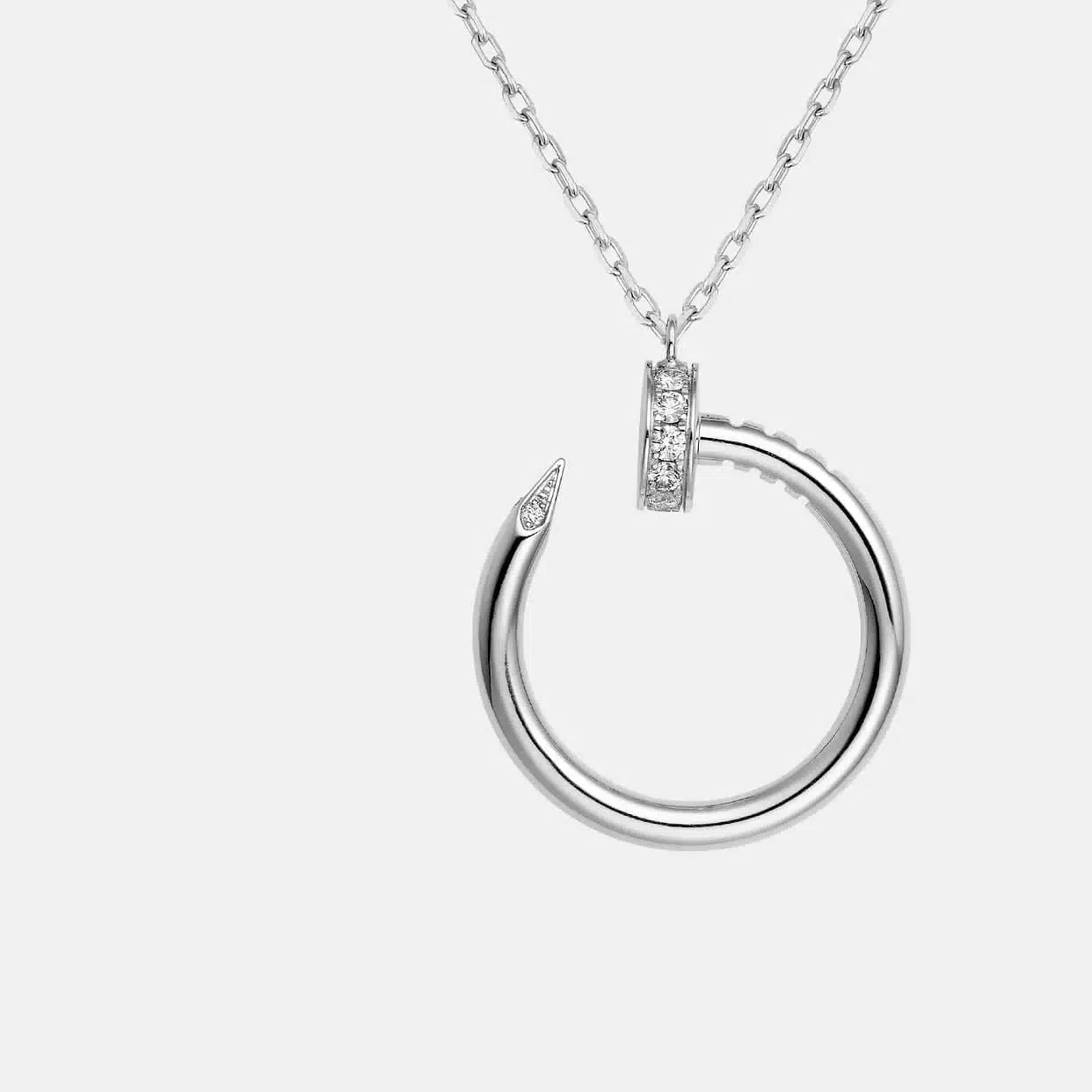 Collier Juste un Clou Cartier en or blanc, diamant — photographie du modèle, cote d’occasion GOLDMARKET