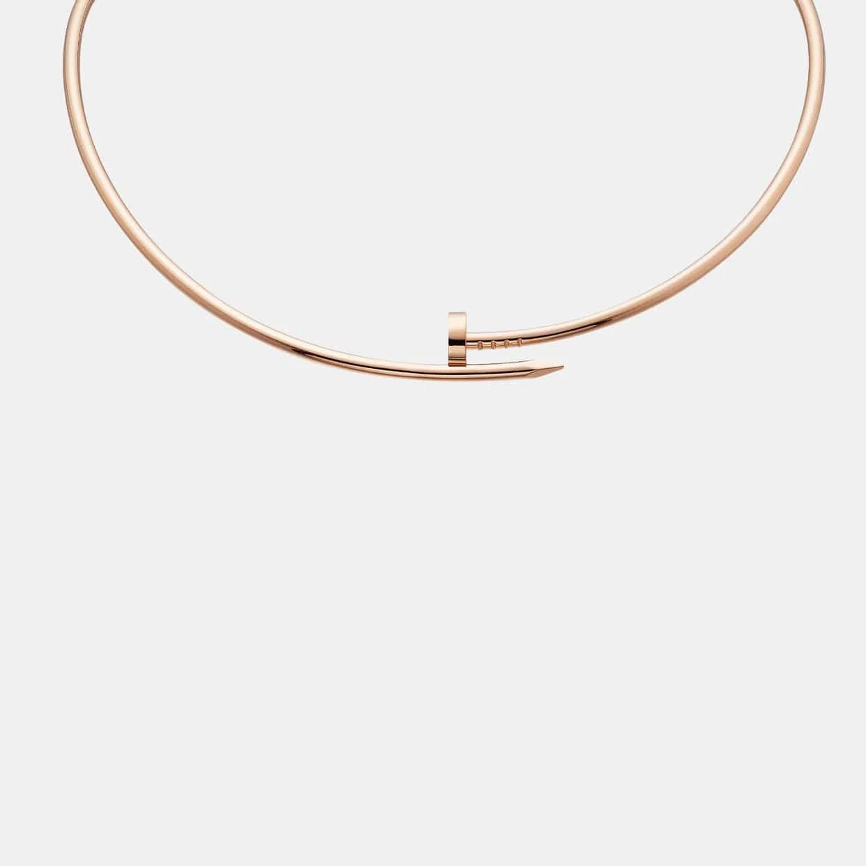Collier Juste un Clou Cartier en or rose — photographie du modèle, cote d’occasion GOLDMARKET