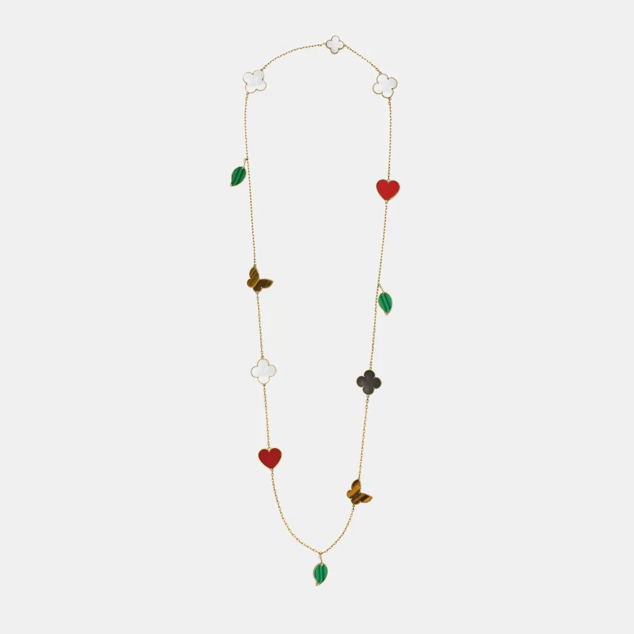 Collier Lucky Alhambra Van Cleef & Arpels en or jaune, mixte