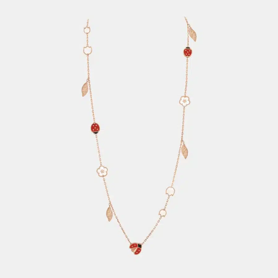 Collier Lucky Spring Van Cleef & Arpels en or rose, mixte
