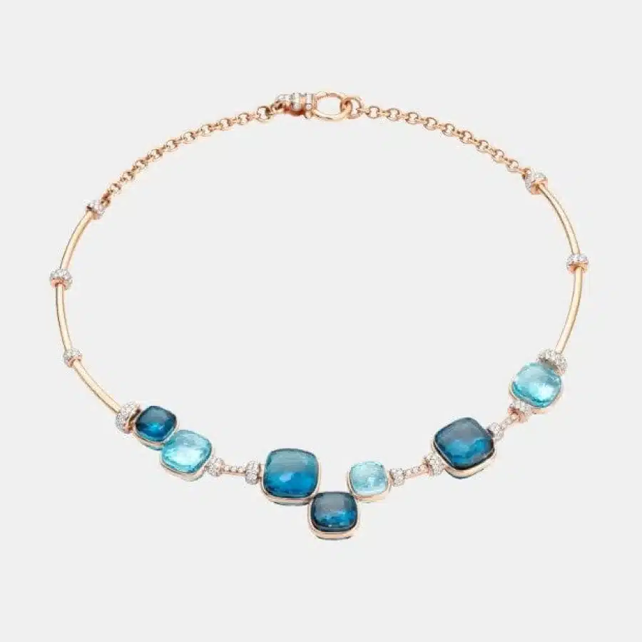Collier Nudo Pomellato en or rose, topaze 59.5ct — photographie du modèle, cote d’occasion GOLDMARKET