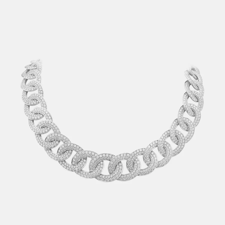 Collier Olympia Van Cleef & Arpels en or blanc, diamant 33.96ct