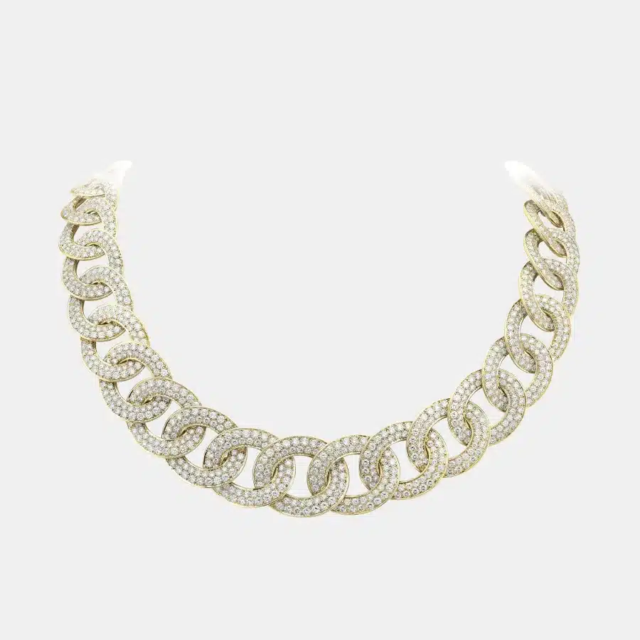 Collier Olympia Van Cleef & Arpels en or jaune, diamant 33.96ct